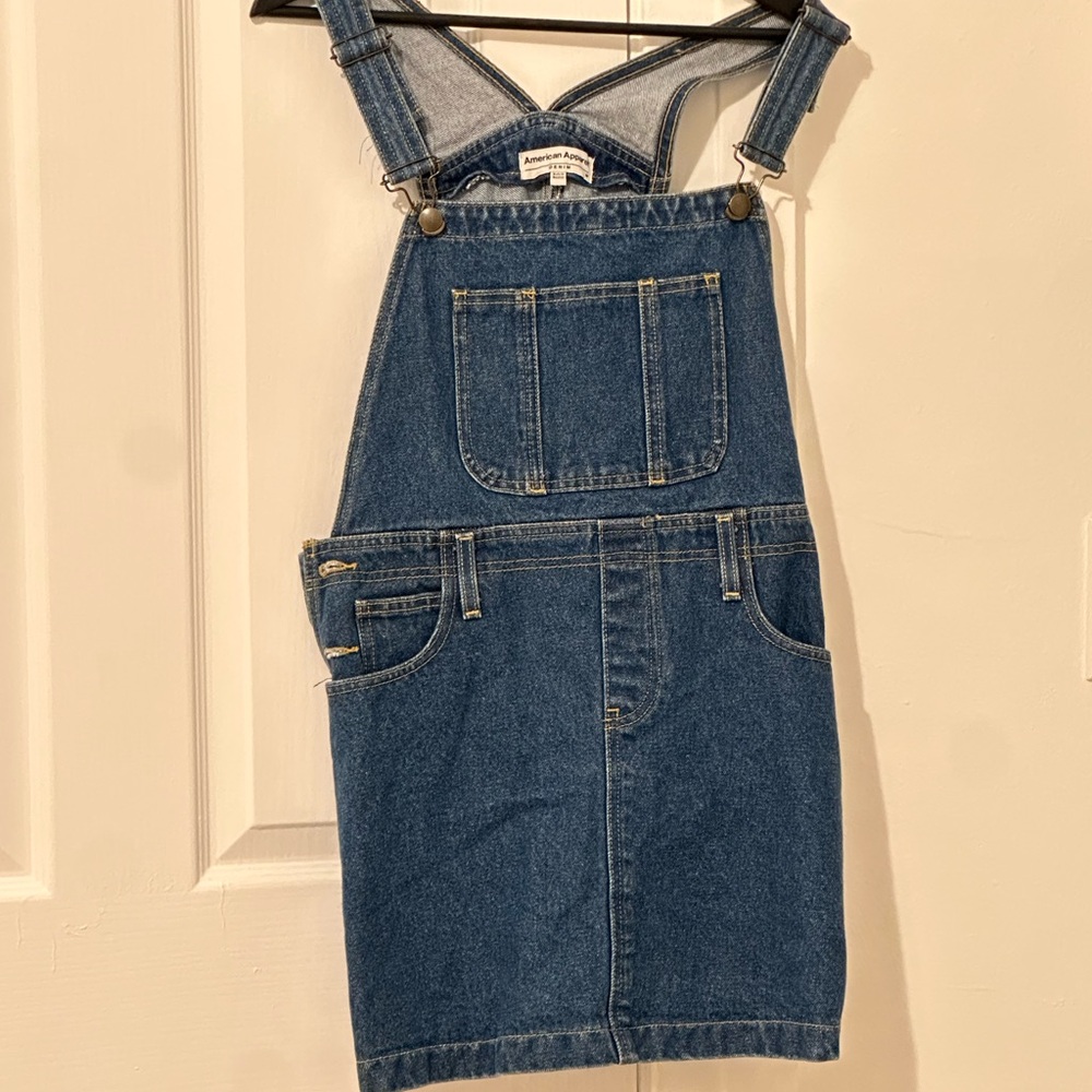 American Apparel Blue Denim Mini Dress